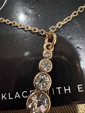 Jasmine Gold Graduated Bead Drop Necklace
